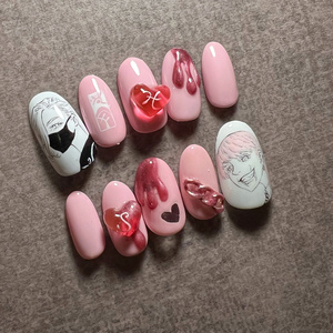 手描きネイル 葛葉イメージ 痛ﾈｲﾙ ｲﾛﾅｽ Booth