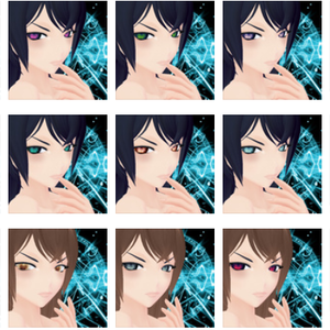 16 colours (witch eye texture) // [ 魔女 ] の目のテクスチャ 