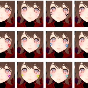 gamer lines face texture