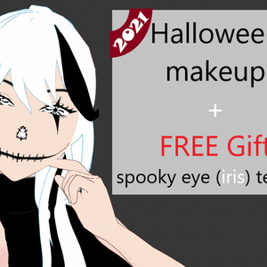Halloween makeup and contact lenses