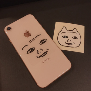 フィンおじステッカー（クリア）