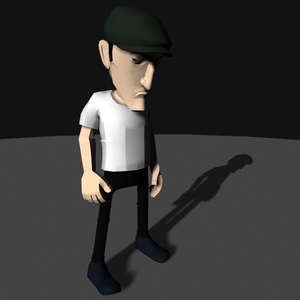 ハンチング帽の男