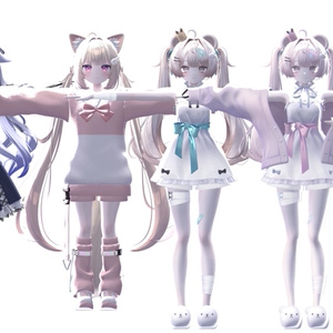 〖汎用/26アバター対応〗kirakira lilToon Materialsෆ＋blend shape 缩略图 3
