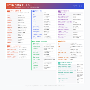 HTML/CSS チートシート