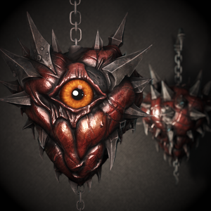 SweetGore スパイクハートピアス 3Dモデル