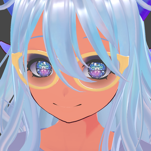 Blue glass eyes