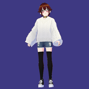 Crying Cute Femboy VTuber Avatar .vrm