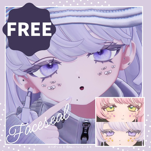 【無料/Free】ほっぺたシール🎀【Fyuett】