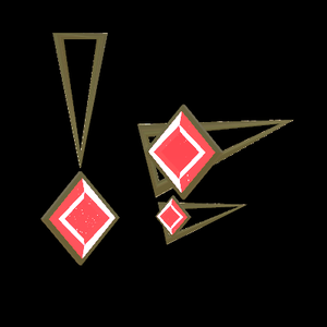 【無料】きらっとルビーのバレンタインアクセセット