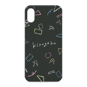iPhoneケース“ゆる幾何学模様”(ブラック)