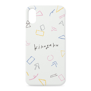 iPhoneケース“ゆる幾何学模様”(ホワイト)