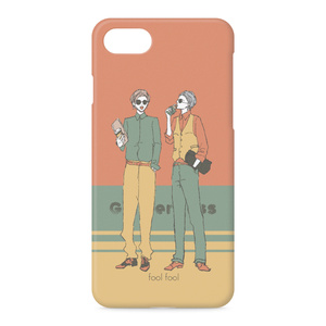 iPhoneケース“ 二人でおでかけ”レトロオレンジカラー