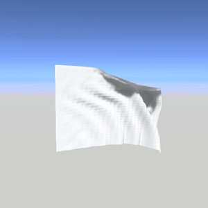 揺れる旗