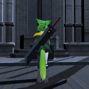 【VRChat用】両手剣装備ギミック