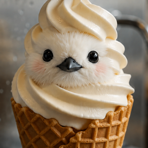Shimaenaga Soft Serve 🍦｜iPhone Lock Screen Wallpaper