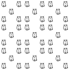 デジタルペーパー　ゆるいぬ（白）