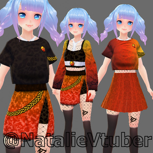 【VRoid texture】 Ignite Clothing Set