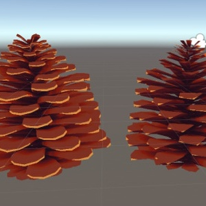 【3Dモデル/無料】松ぼっくり / conifer cone