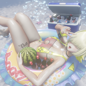 【ニケ】 エレグの3Dモデル MMD版とRigify版が含まれます