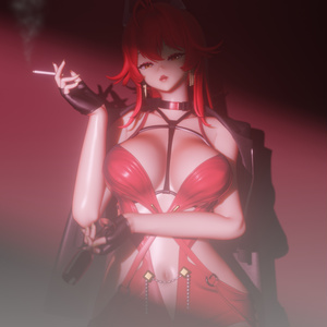 【ニケ】 レッドフード の3Dモデル MMD版とRigify版が含まれます