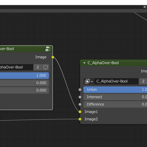 【Compositingノード】AlphaOver-Bool【Blender2.9～3.xデータ】