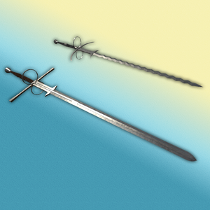 Zweihander & Flamberge.