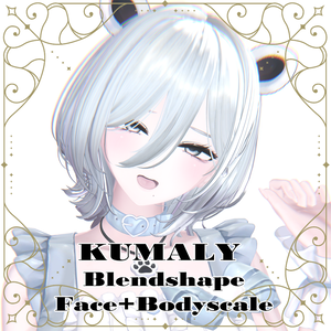 ୨୧ · ·くまりお姉さん計画 blendshape+Face-Body scale · · ୨୧