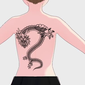 【テクスチャ】龍のタトゥ　【VRoidStudio正式版】　#VRoid