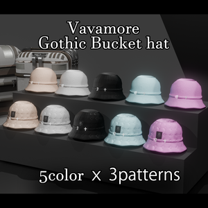 【期間限定33％OFF＆RT企画】ゴシックバケットハット5color3pattern