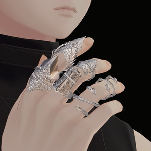 🛡️ Gothic Armor Ring Set - VavaMore 🛡️ 缩略图 4