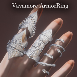 🛡️ Gothic Armor Ring Set - VavaMore 🛡️