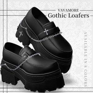 【VRC想定】Gothic Chain Loafers