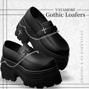 【VRC想定】Gothic Chain Loafers