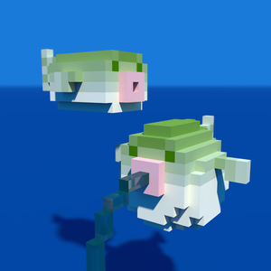 フグ（ボクセルモデル）
