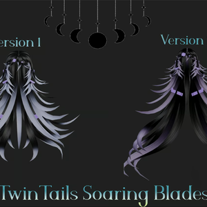 𝐓𝐰𝐢𝐧𝐓𝐚𝐢𝐥 𝐒𝐨𝐚𝐫𝐢𝐧𝐠 𝐁𝐥𝐚𝐝𝐞𝐬 - Vrchat Hair