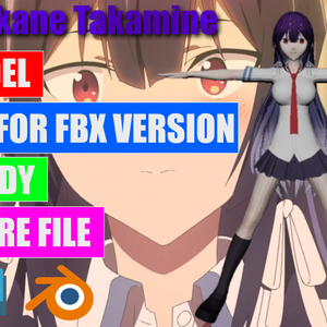 【3D Model】高嶺 清麿 - Takane Takamine 【FBX / OBJ】