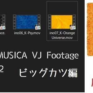 INOMUSICA VJ　Footage Vol.2 ビッグカツ編