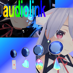 PIN EARRINGS with AUDIOLINK FUNCTION "POIYOMI 8.0