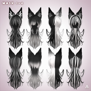 【 PIROUETTE 】メッシュ ヘア ～ 16色 ～ Line Wolf Hair 缩略图 8