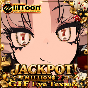 【 SALE中!! 4アバター 対応 】動く‼🎰 𝑱𝑨𝑪𝑲𝑷𝑶𝑻  𝑴𝑰𝑳𝑳𝑰𝑶𝑵💲´ 𝟕 🎲 Texture set
