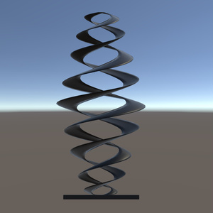 【３Dモデル】インテリアライト spiral