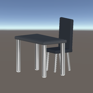 【無料版あり】シックな机・椅子３Dモデル【VRchat/商用利用可】