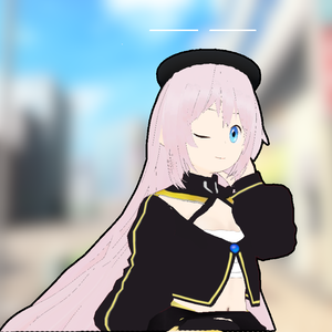【VRM】ピンク髪女の子3Dモデル
