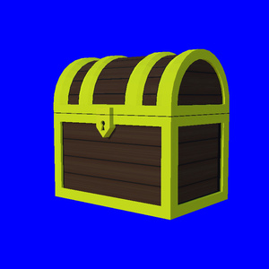 【FBX】シンプル宝箱(3点)＋ミミックのおまけつき【商用利用可】
