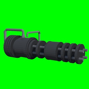 【FBX】ミニガン　ガトリング　武器