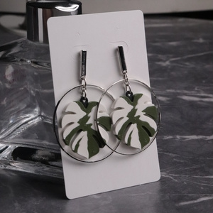 Industrial Silver Earrings - White Tiger