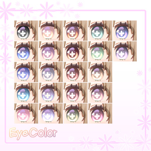ぽわぽわFlowerEyeTexture【ぽわり/フィニシフ/りこりす対応】 缩略图 9