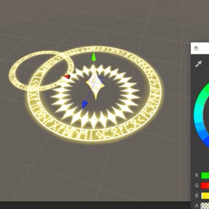 魔法陣型天使の輪ver2！ ３Dモデル 缩略图 5