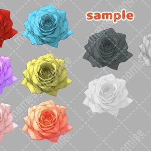 薔薇の素材/9種類