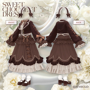 【14アバター対応】 SweetChocolatDress 【VRChat向け衣装モデル】 缩略图 11